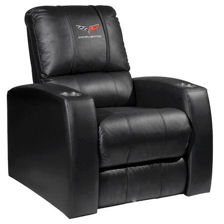 Dreamseat Home Theater Recliner with Corvette C6 Logo XZ418301RHTCDBLK-PSGMC61035